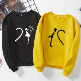 Heart Matching Couple Sweatshirts