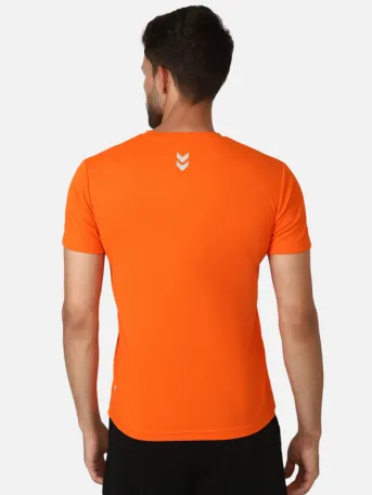 Hummel Budoc Mens T-Shirt Pack Of 2(White/Orange)