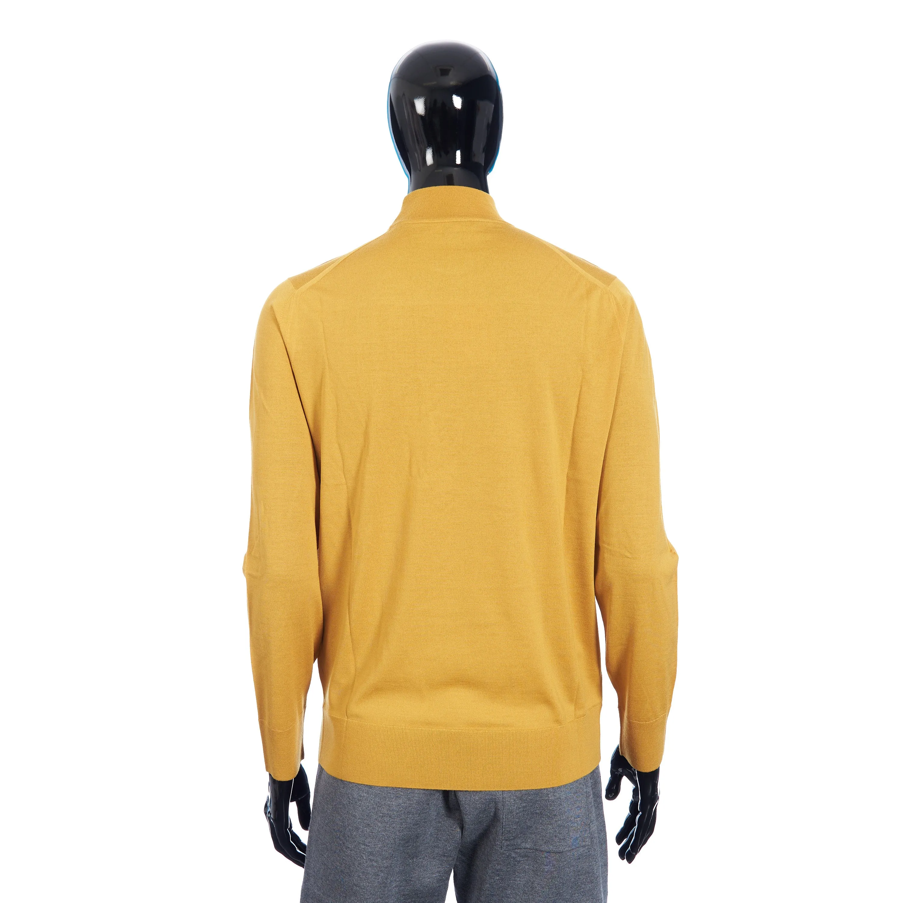 Lupetto Sweater Mock Neck In Moroccan Yellow Wish Wool