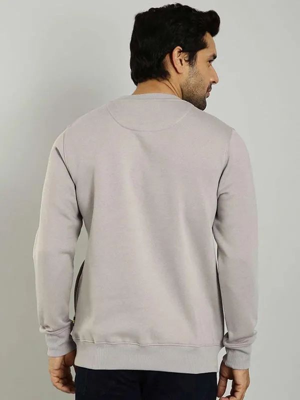 Men Graphic Full Sleeve Crew Neck Sweatshirt