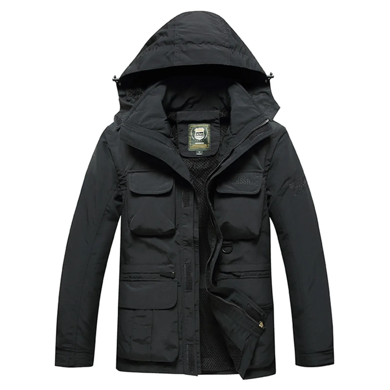 Men's Autumn Hooded Waterproof Windbreaker