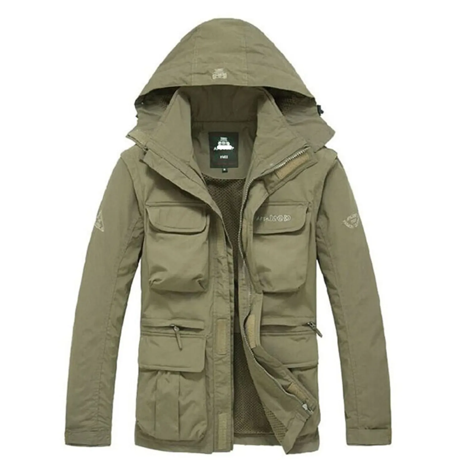Men's Autumn Hooded Waterproof Windbreaker