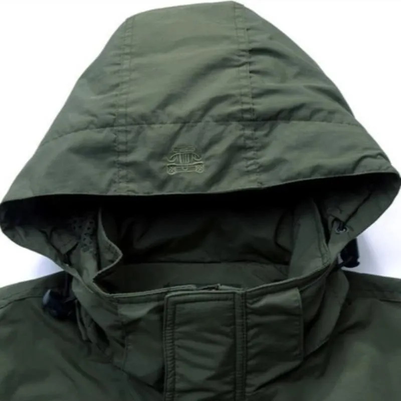 Men's Autumn Hooded Waterproof Windbreaker