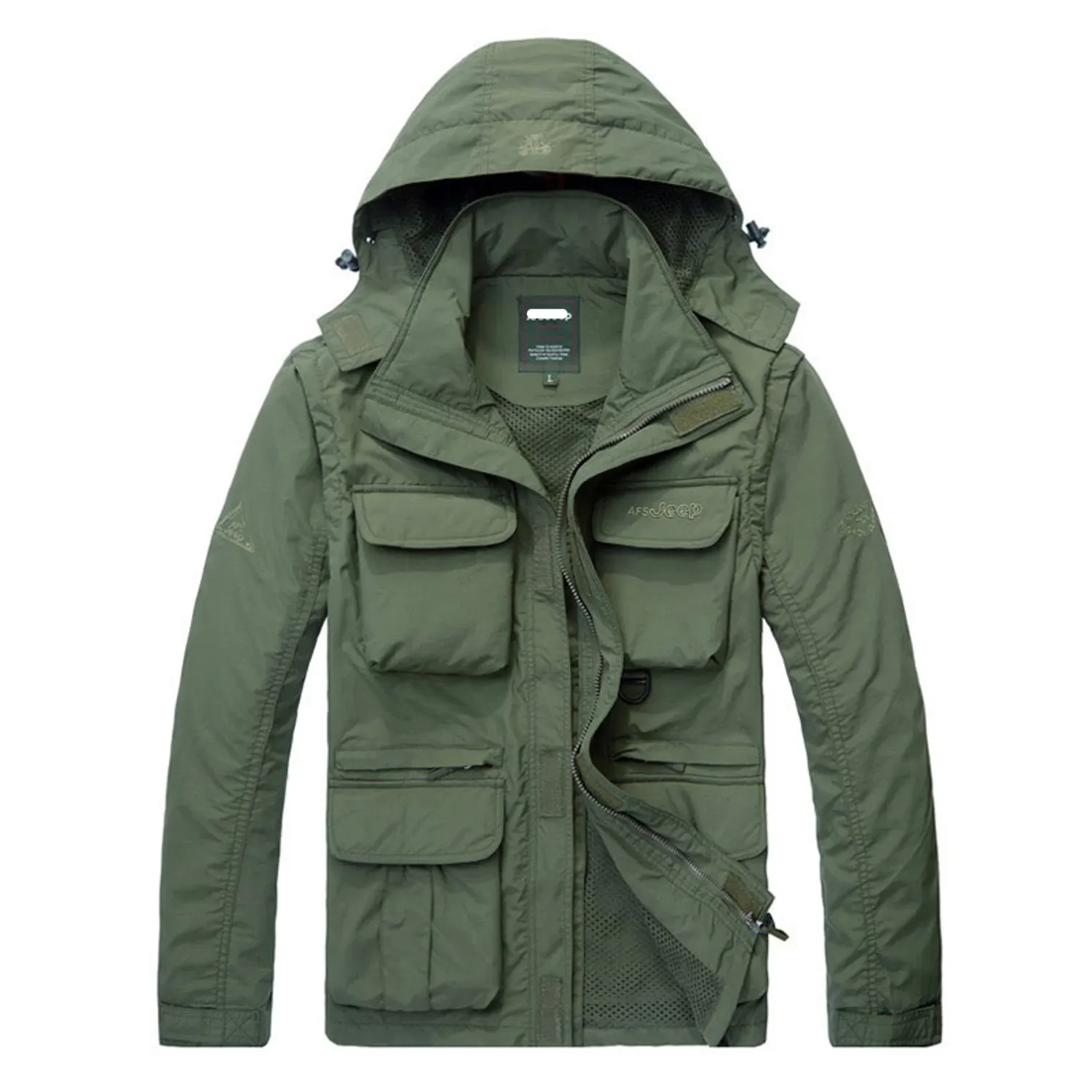 Men's Autumn Hooded Waterproof Windbreaker