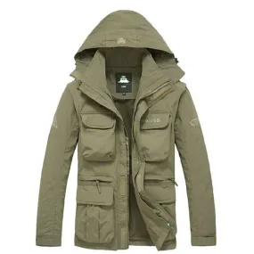Men's Autumn Hooded Waterproof Windbreaker