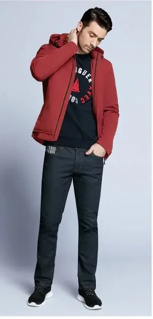 Men's Autumn Padded Short Jacket With Hood