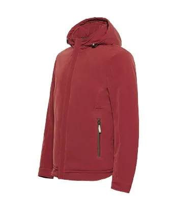 Men's Autumn Padded Short Jacket With Hood
