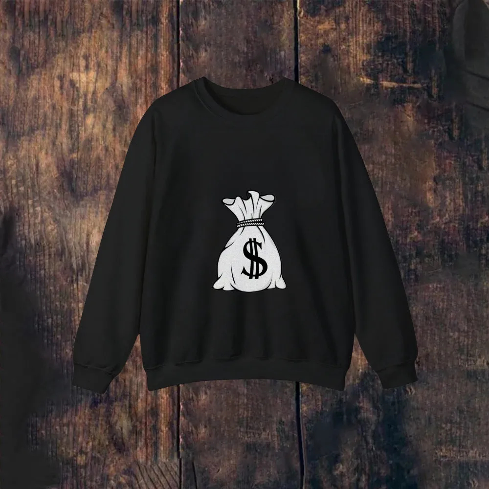 Mens Vintage Money Long Sleeve Sweatshirt