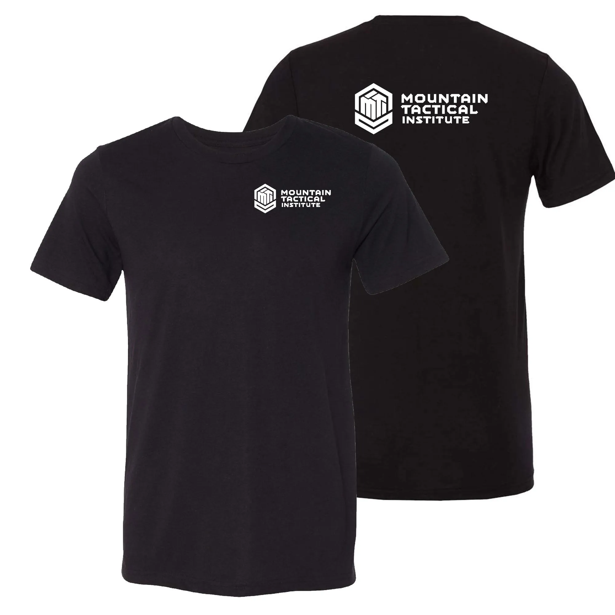 Mountain Tactical Institute Full Back T-Shirt - Solid Black Triblend