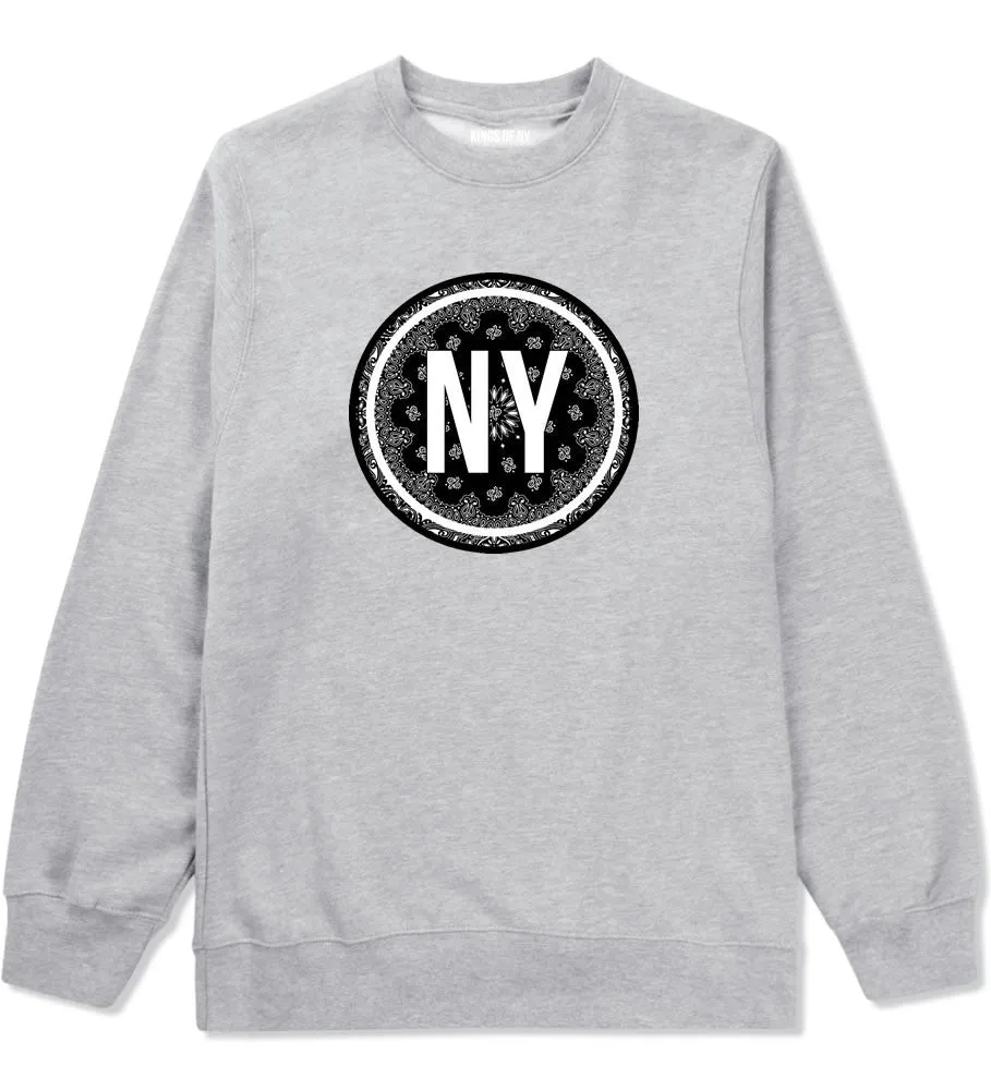 NY Bandana Print New York Crewneck Sweatshirt