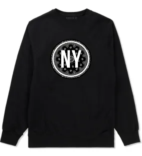 NY Bandana Print New York Crewneck Sweatshirt