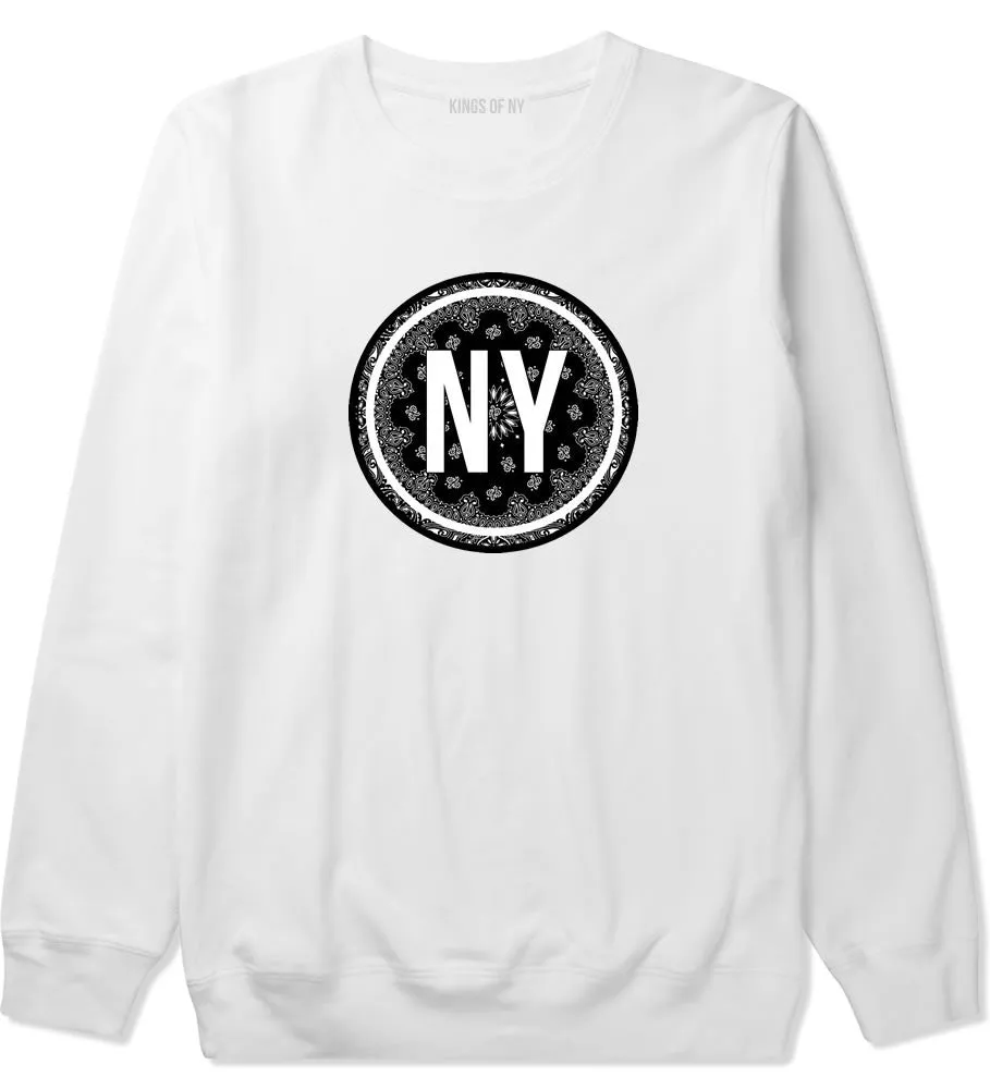 NY Bandana Print New York Crewneck Sweatshirt