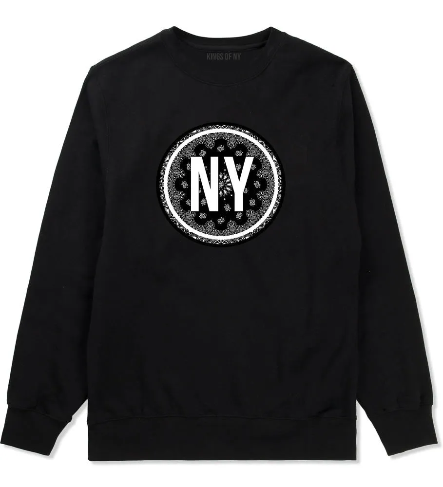 NY Bandana Print New York Crewneck Sweatshirt