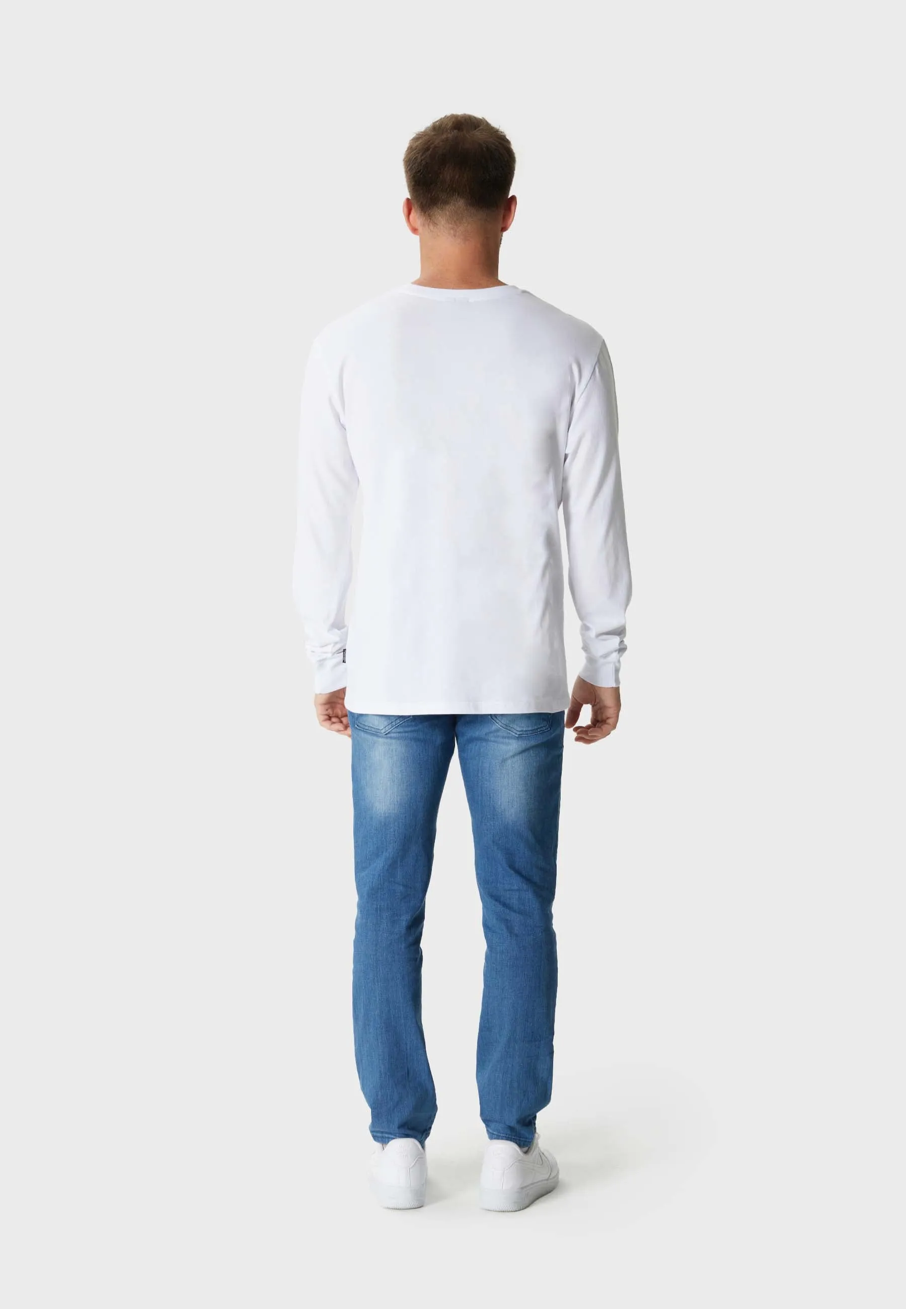 Oldskull Basic Kanji Longsleeve T-Shirt White