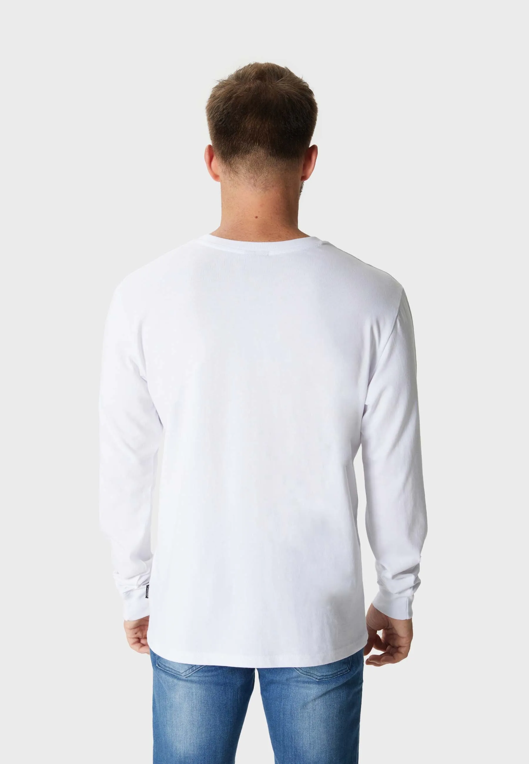 Oldskull Basic Kanji Longsleeve T-Shirt White