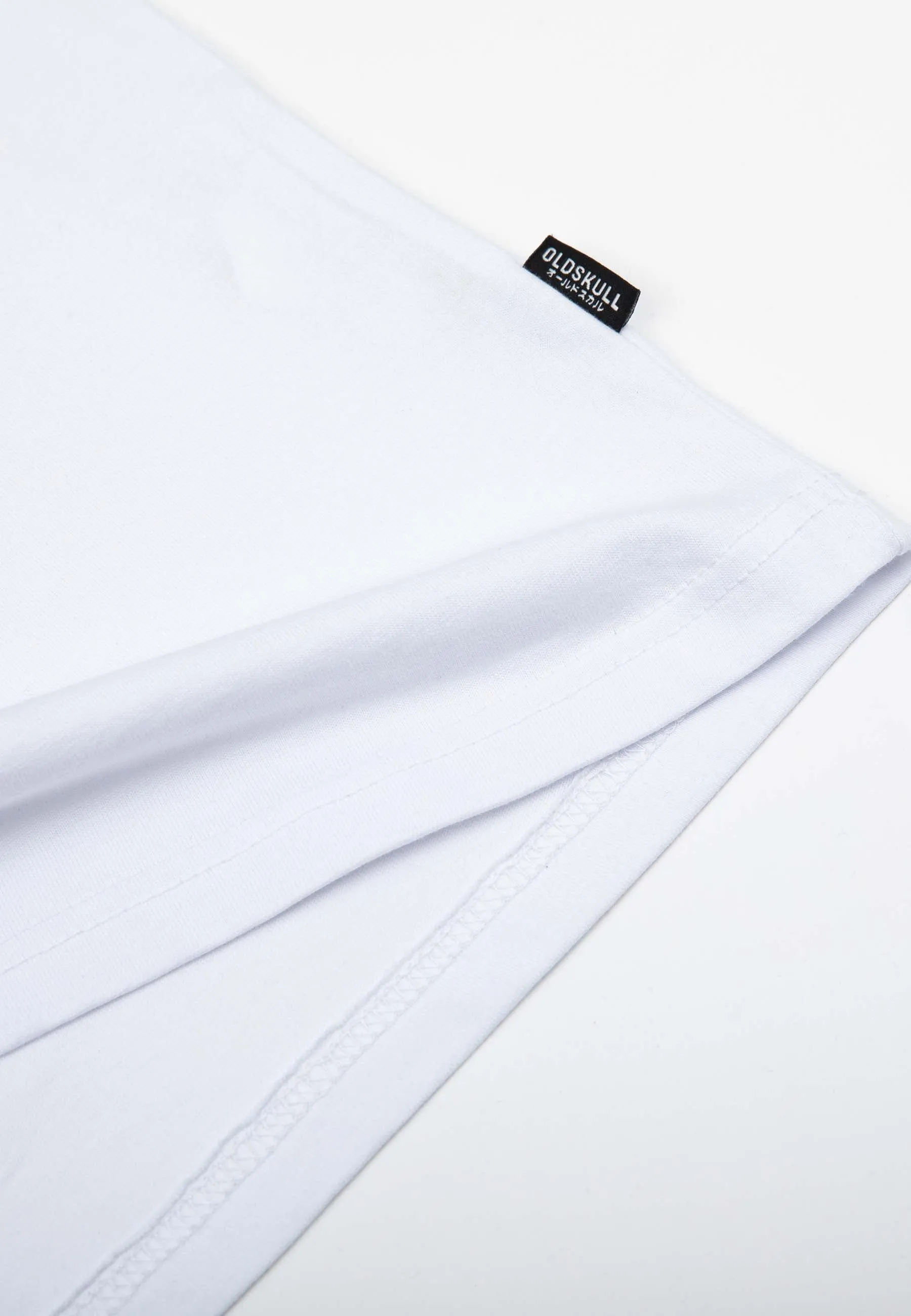 Oldskull Basic Kanji Longsleeve T-Shirt White