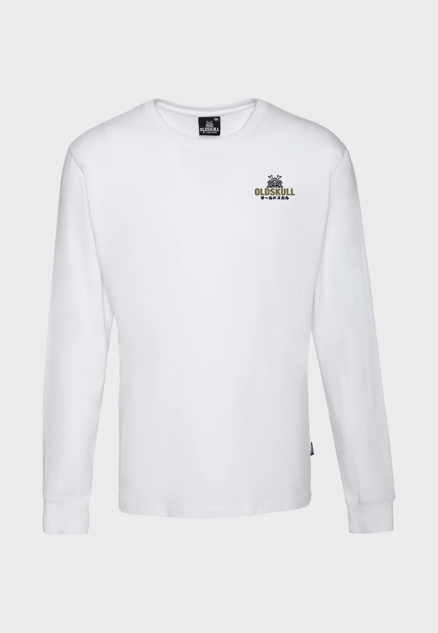 Oldskull Basic Kanji Longsleeve T-Shirt White