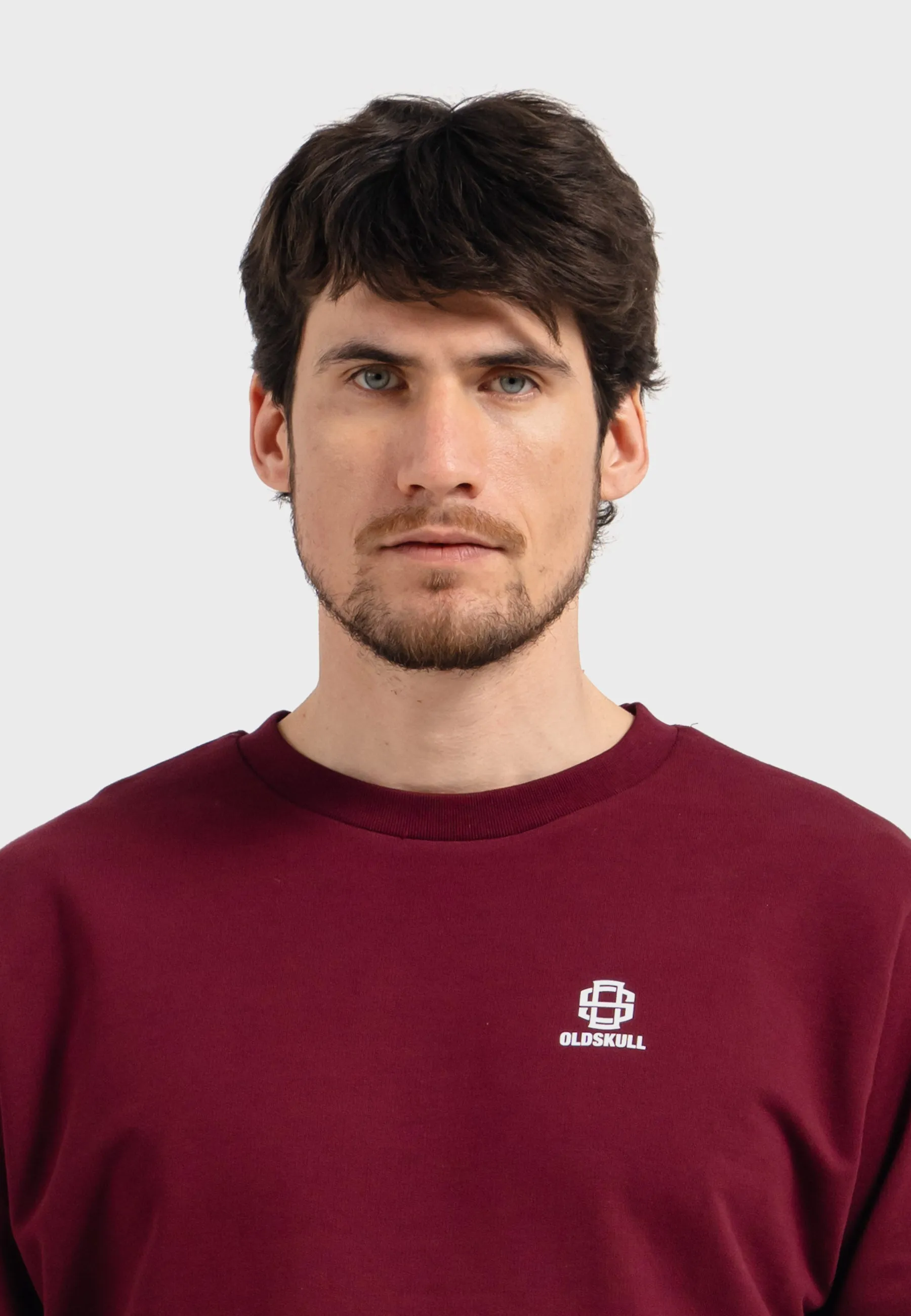 Oldskull Iconic Logo Sweatshirt Burgundy