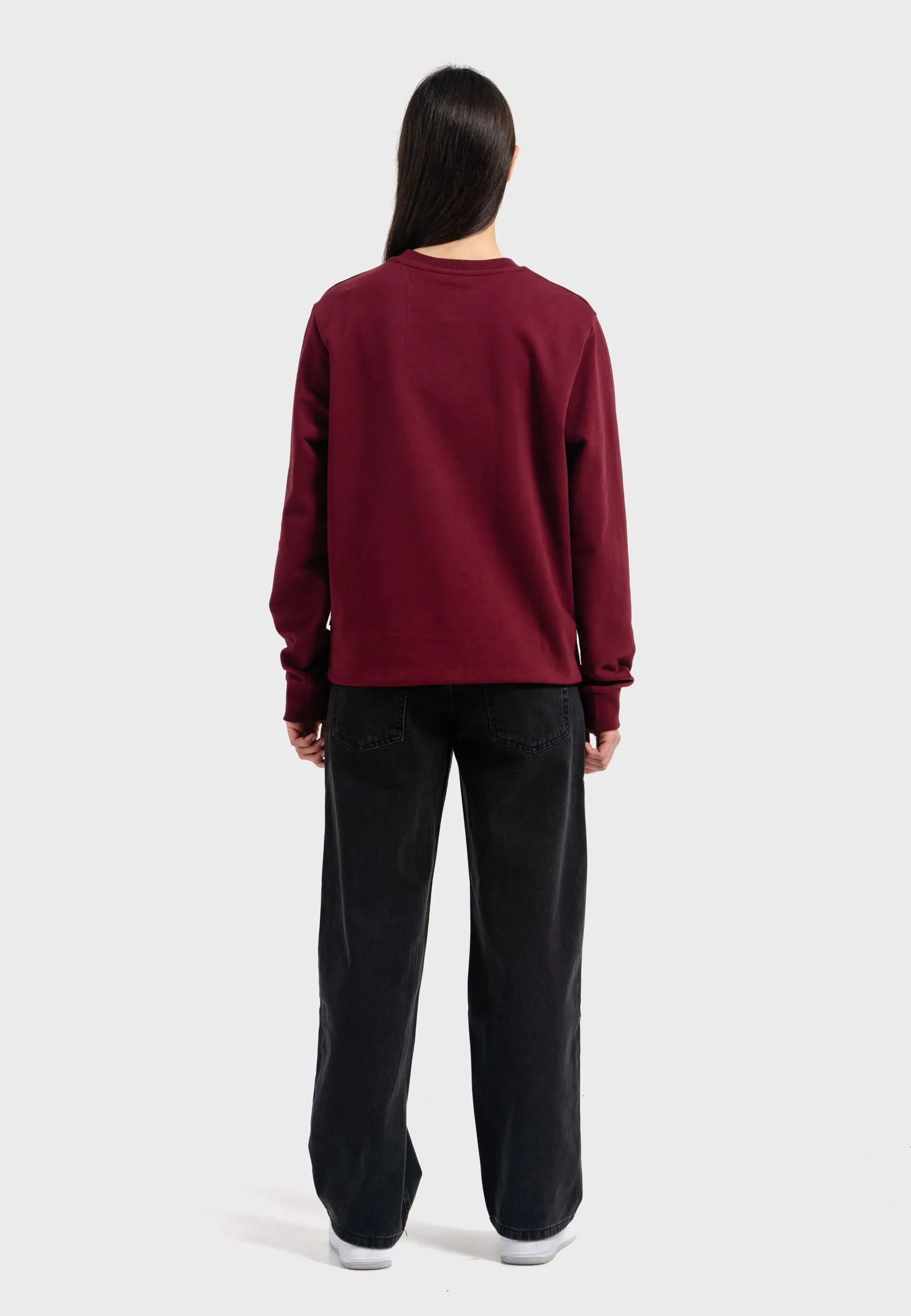 Oldskull Iconic Logo Sweatshirt Burgundy