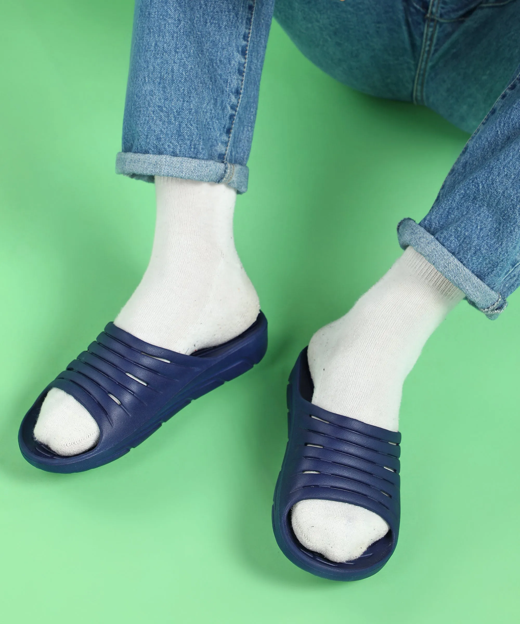 Paragon Blot K10910G Men Casual Sliders | Stylish Trendy Lightweight Slides | Casual & Comfortable Slippers | For Everyday Use
