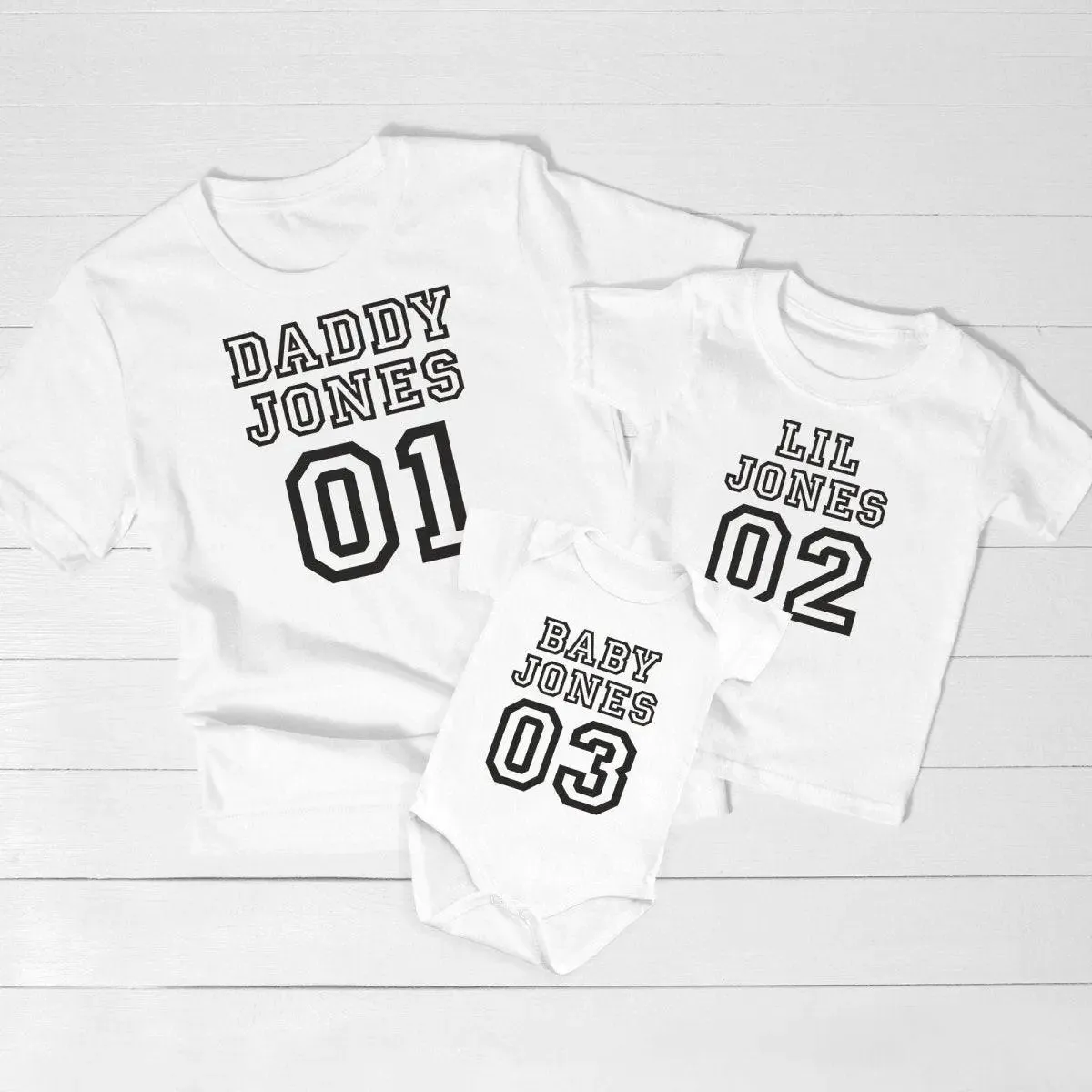 Personalised Fathers Day T-shirt, Matching Family Soccer T-shirts, Father and Son Matching Tops, Father Daughter Shirts, Football T-shirt