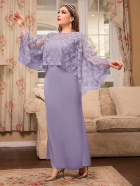 Plus Floral Mesh Top & Dress S4539497