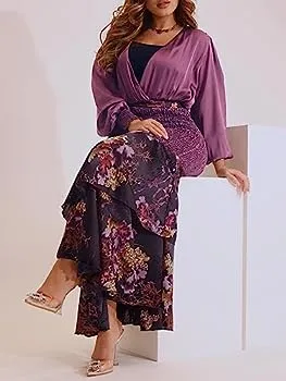 Purple Satin Dress M S4744690