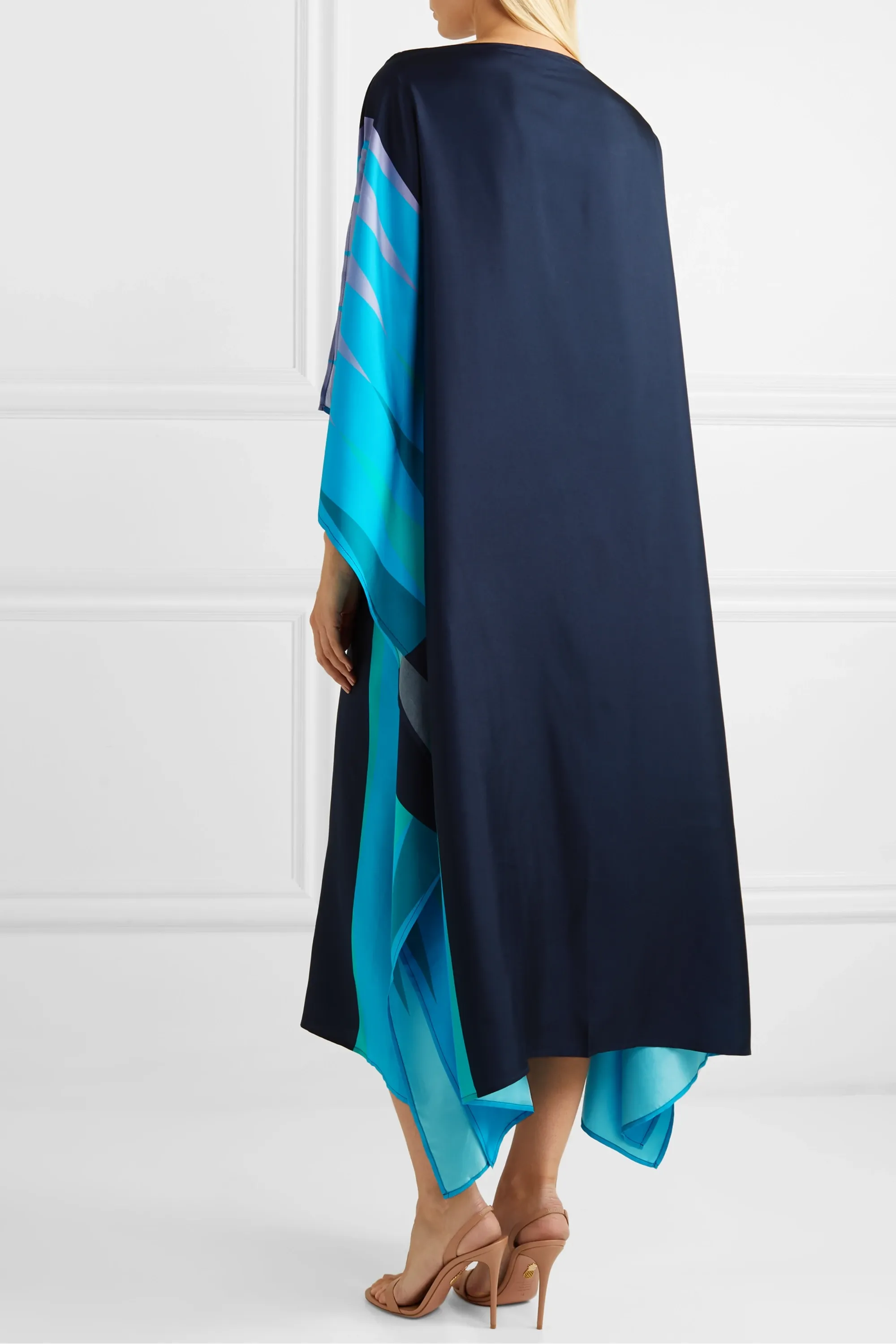 Soft Silk Crepe Kaftan, Premium  All Occasions Women's Caftan