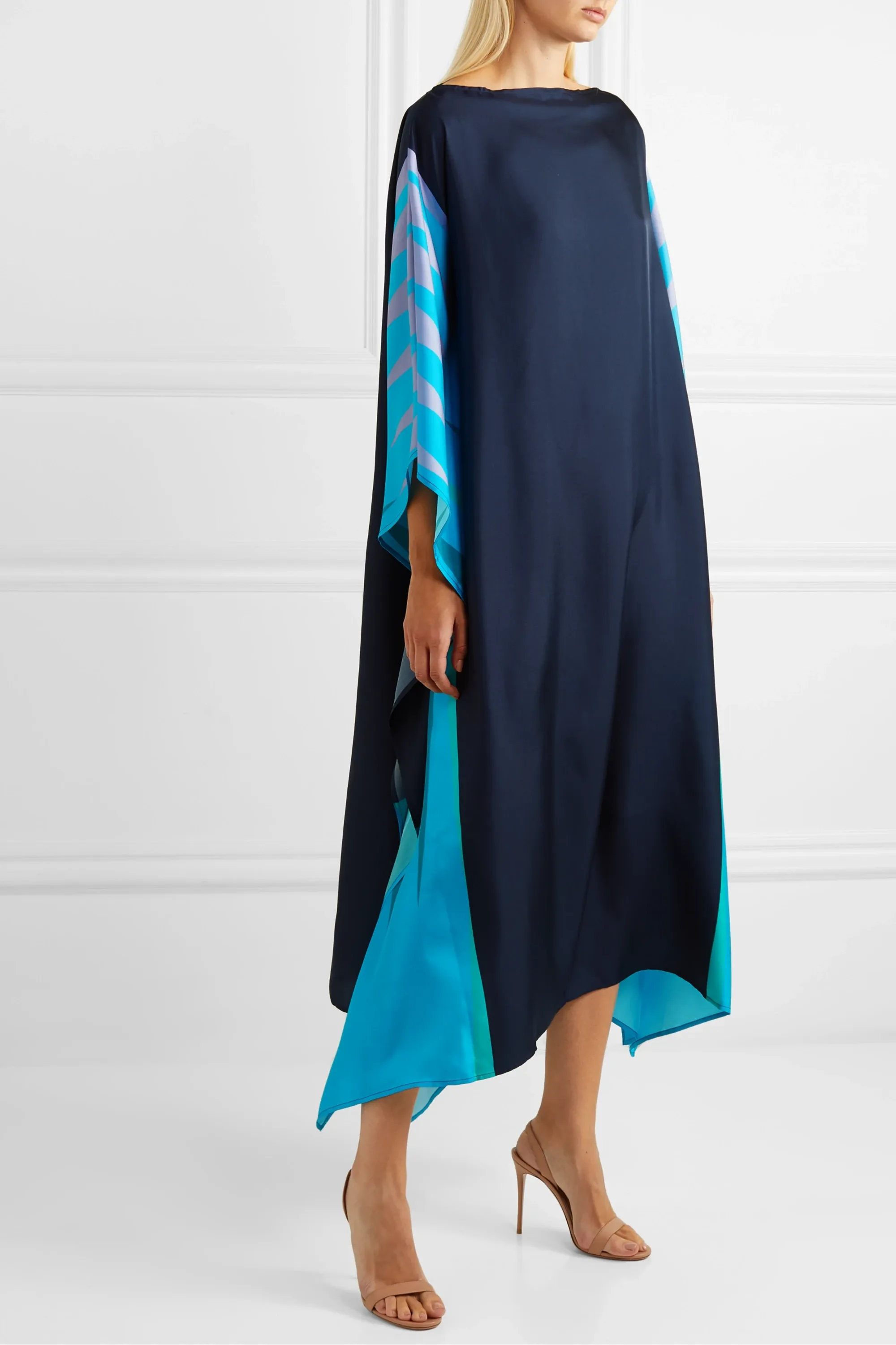 Soft Silk Crepe Kaftan, Premium  All Occasions Women's Caftan