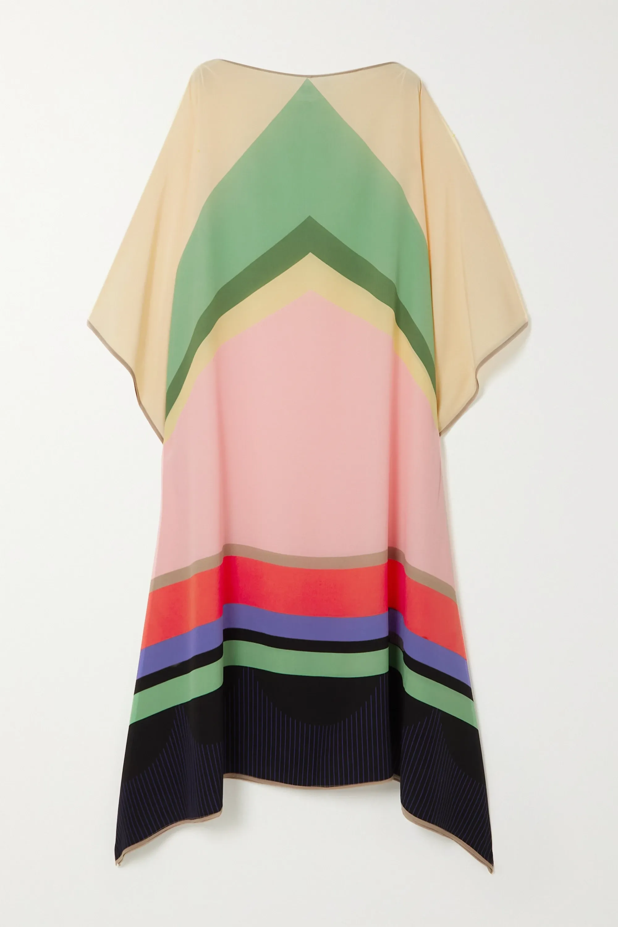 Soft Silk Crepe Kaftan, Women's Party Wear Caftan