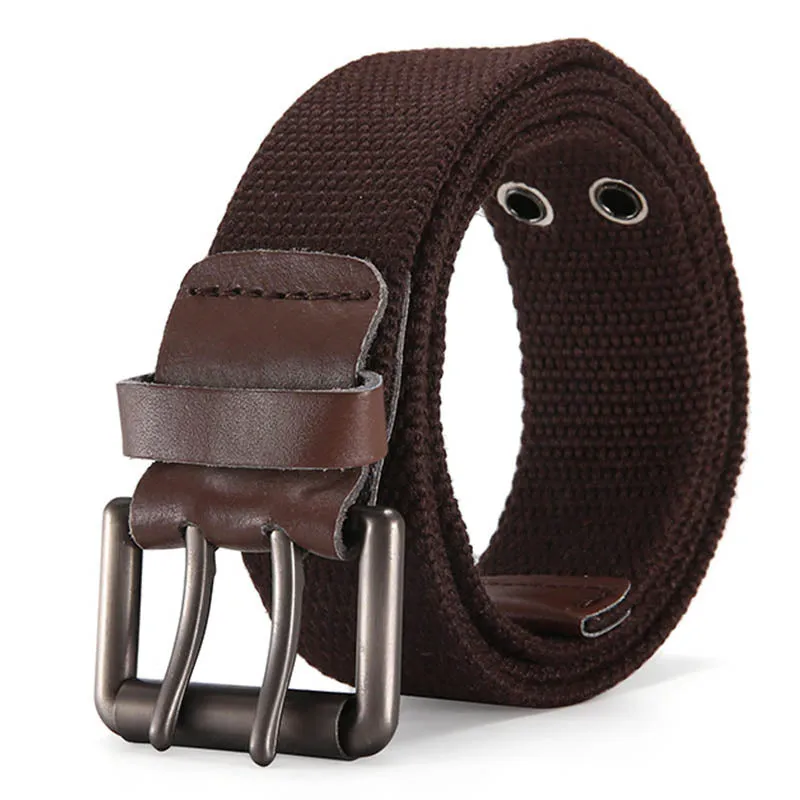 US Airborne Division 101 Casual Double Pin Buckle Canvas Belt