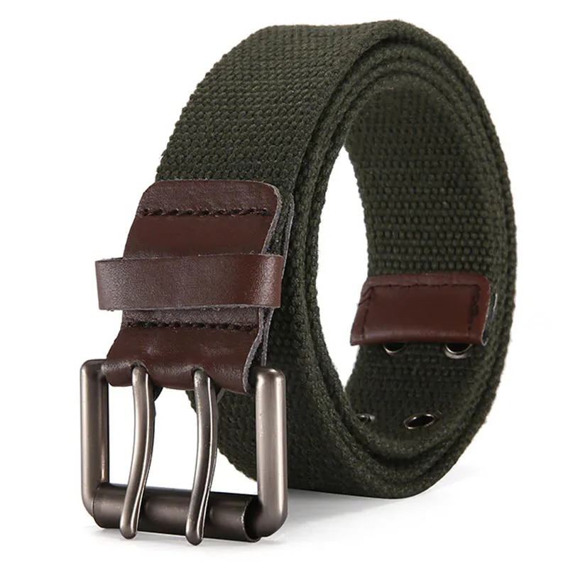 US Airborne Division 101 Casual Double Pin Buckle Canvas Belt