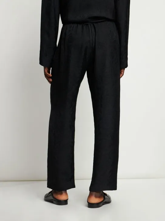 Versace   Baroque print viscose loungewear pants 