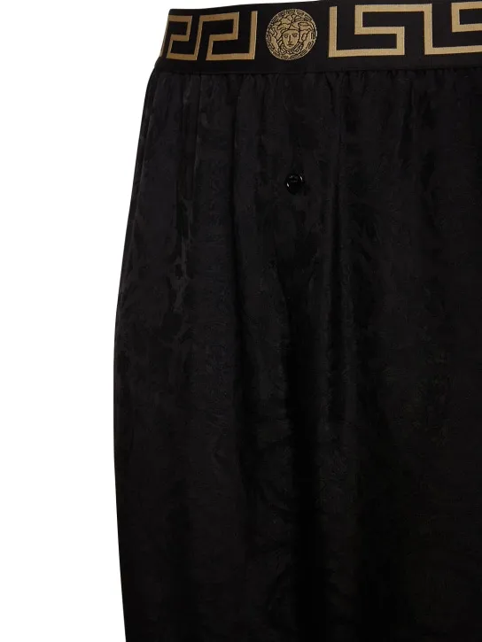 Versace   Baroque print viscose loungewear pants 