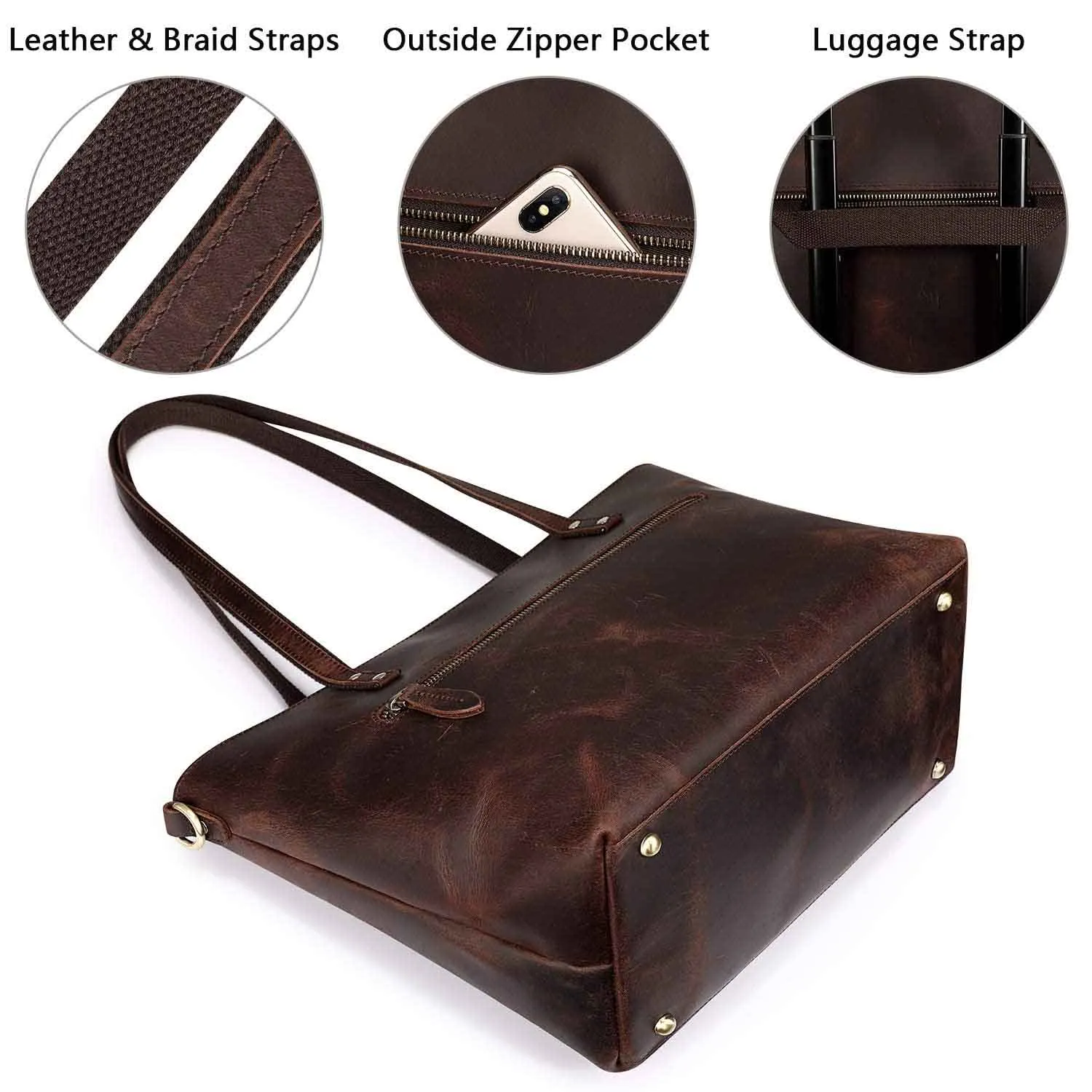 Women Vintage Satchel Tote Bag
