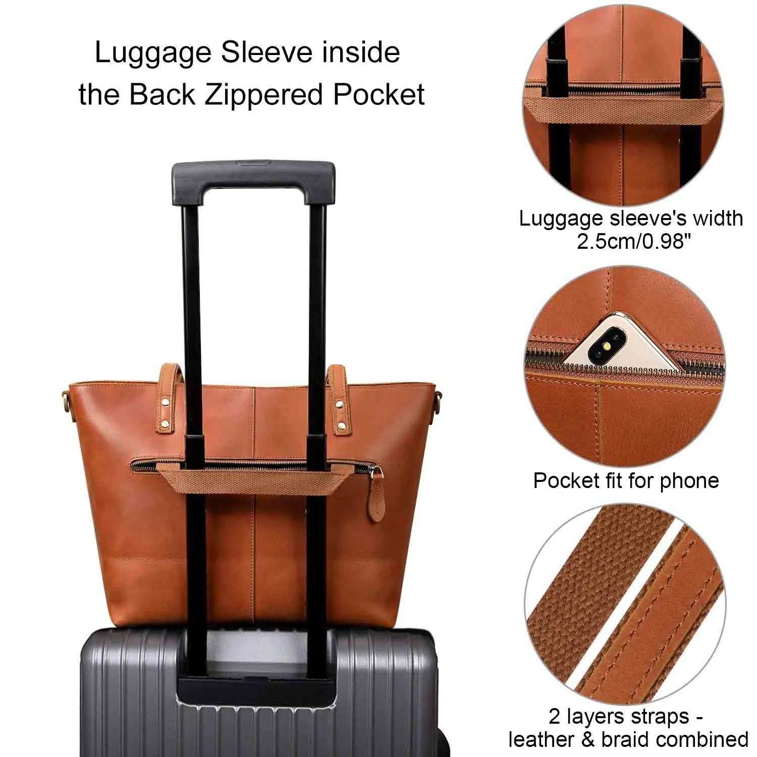 Women Vintage Satchel Tote Bag