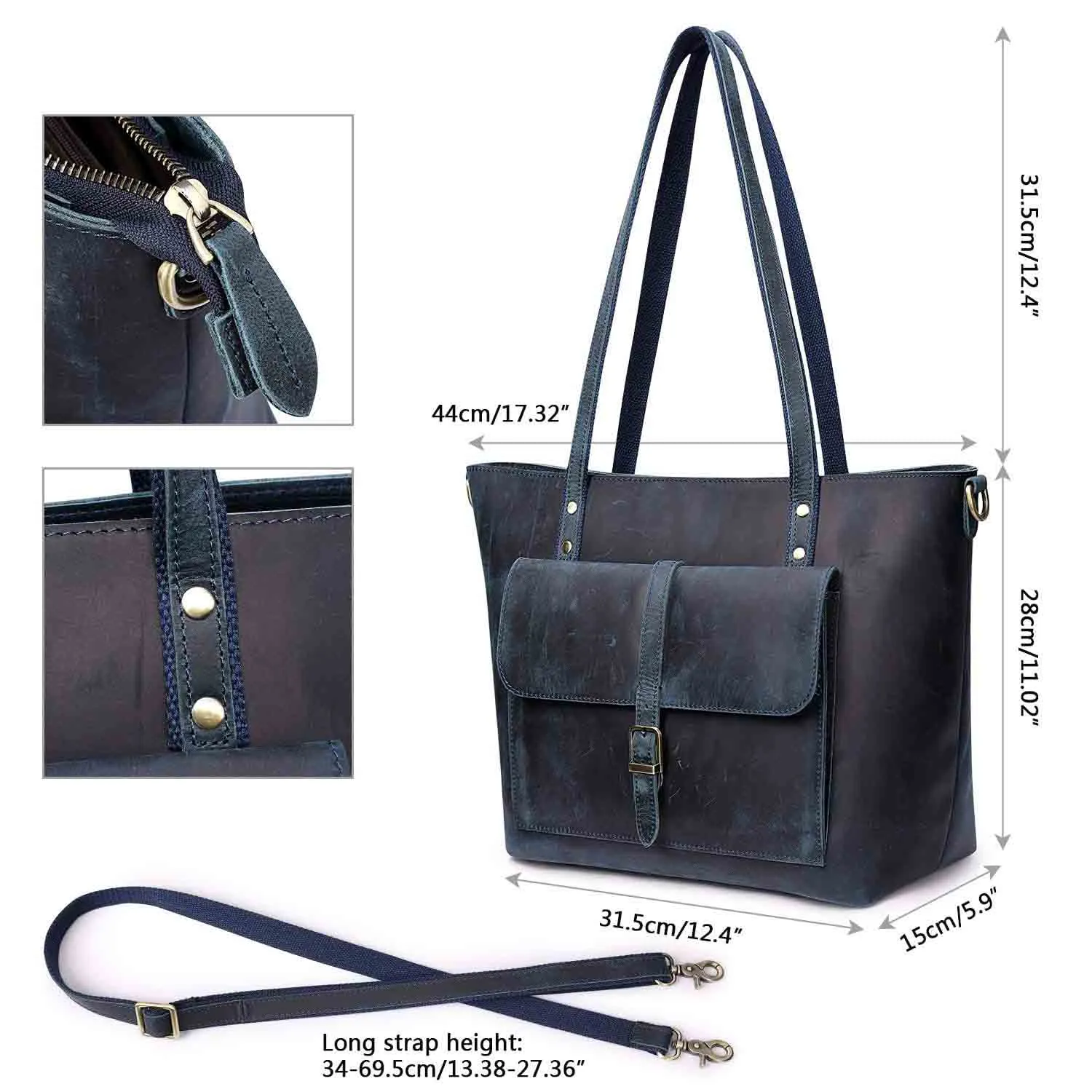 Women Vintage Satchel Tote Bag