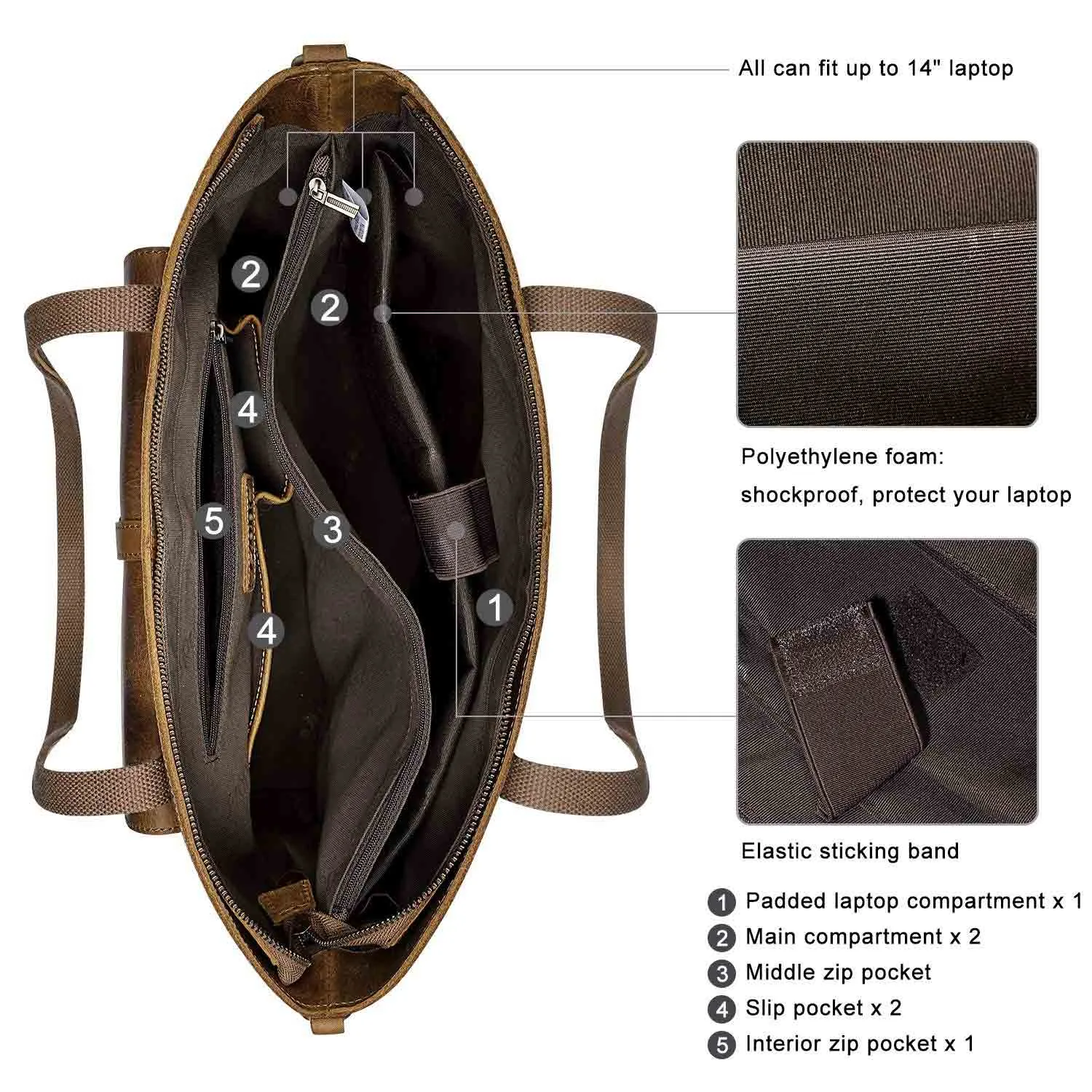 Women Vintage Satchel Tote Bag