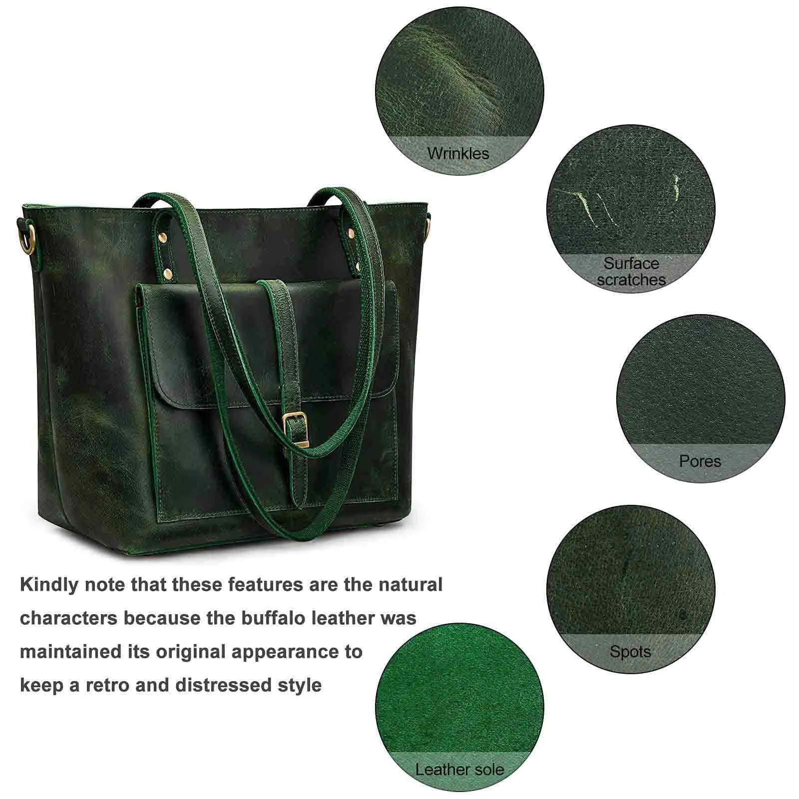 Women Vintage Satchel Tote Bag