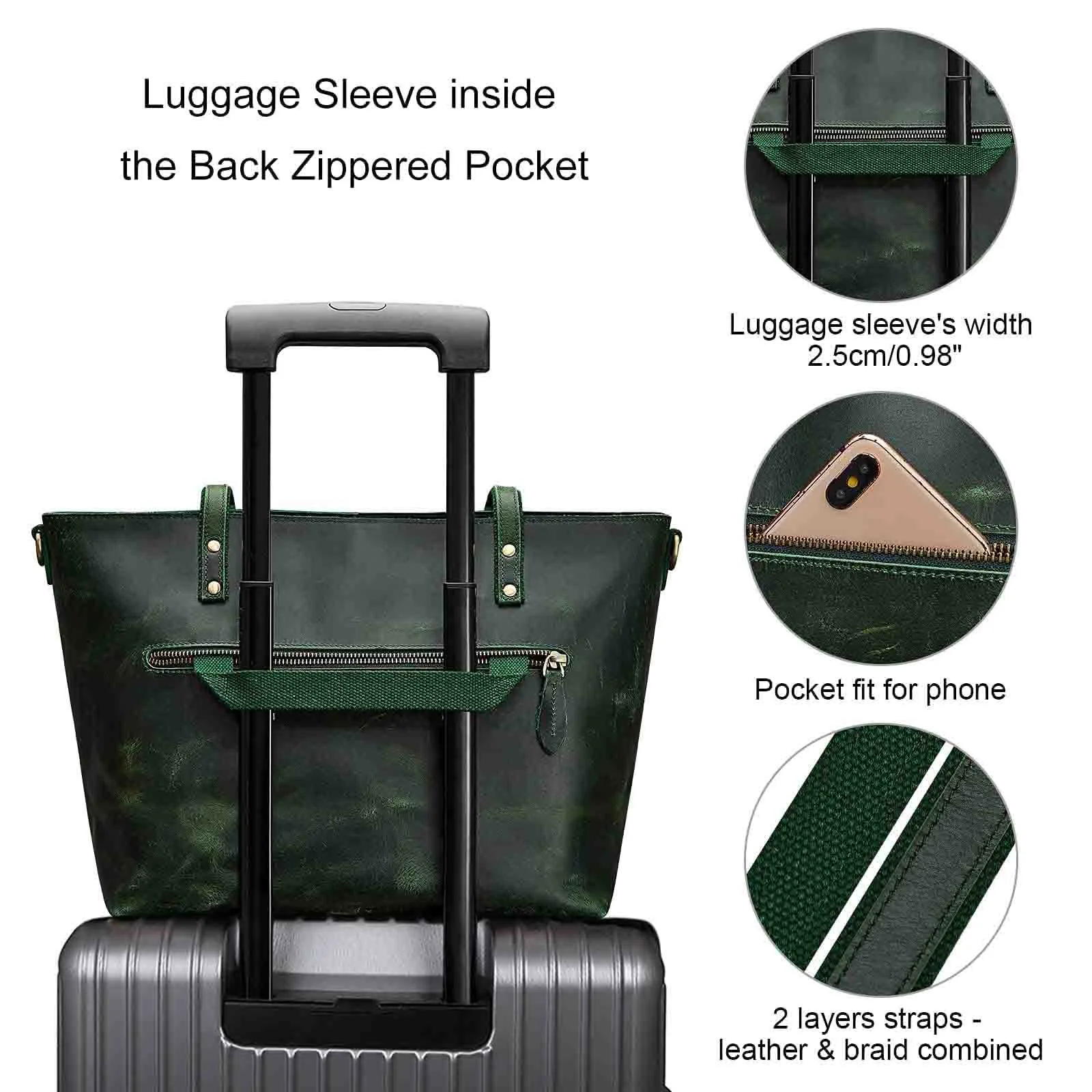 Women Vintage Satchel Tote Bag