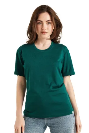 Women's Merino T-shirt 165 Rainforest Green | Crewneck